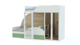 Детская кровать со шкафом Мартин 4 BMS
