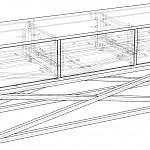 Чертеж Тумба под ТВ Фанни 17 BMS