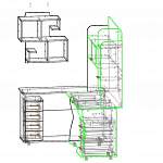 Схема сборки Угловой компьютерный стол Мобли BMS