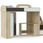 Кровать-чердак со шкафом и столом Фимо 2 BMS - Фото 2