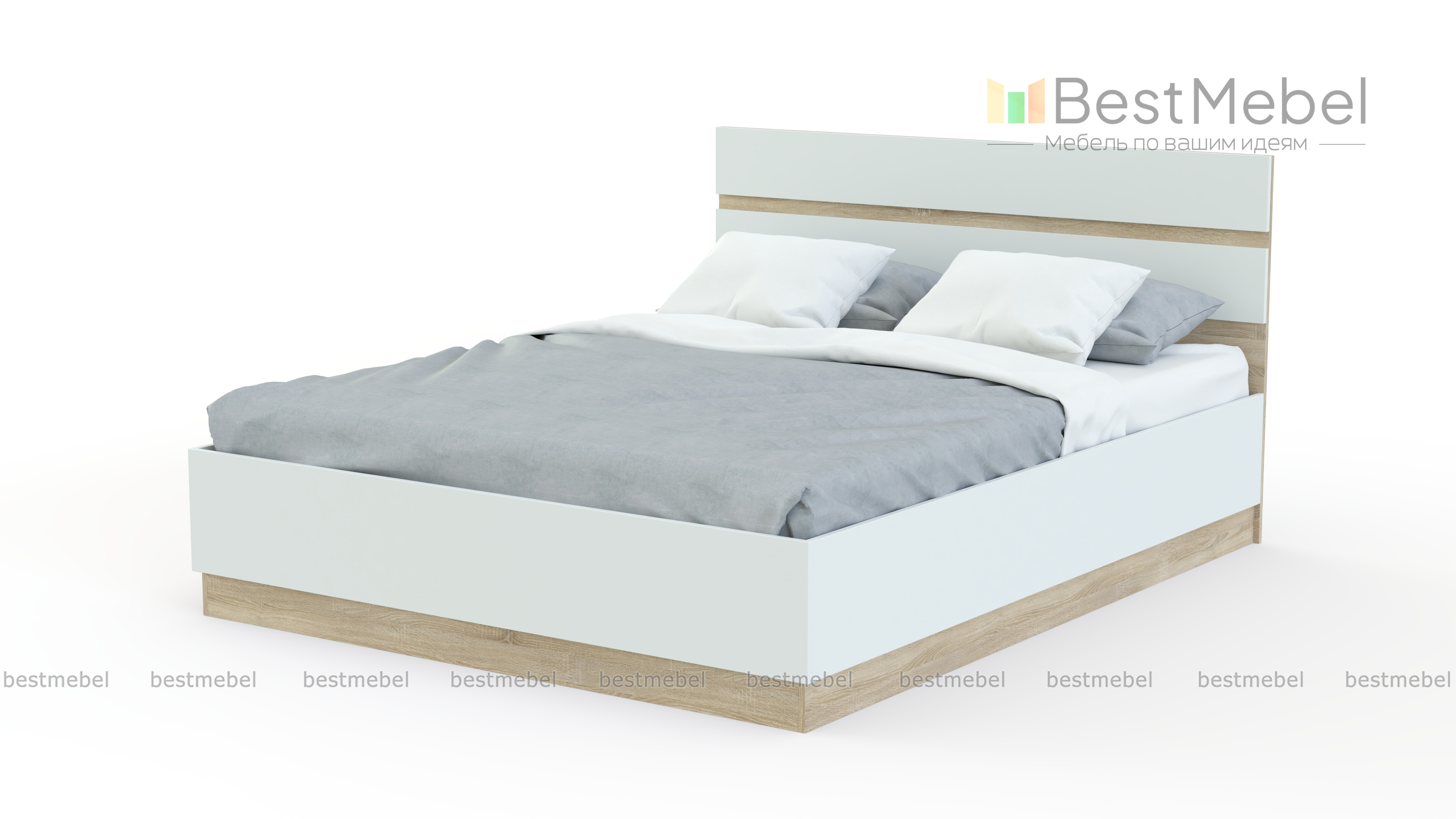 Кровать двуспальная Вегас BMS