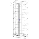 Шкаф книжный 2 №1