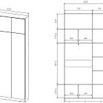Шкаф распашной Ангард 30 (1200*2500*300)
