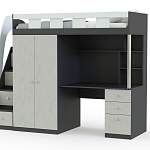 Кровать-чердак с рабочей зоной Клаус 13 BMS - Фото 7