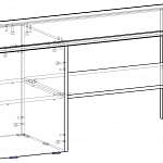 Чертеж Стол журнальный Непо BMS