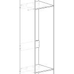 Стеллаж для одежды Мирта 28 BMS