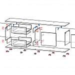 Чертеж Тумба под ТВ Эшта 22 BMS