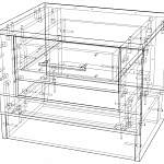Чертеж Прикроватная тумба Идея BMS