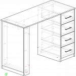 Чертеж Маникюрный стол Мери-2 BMS