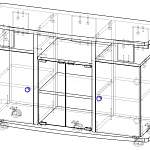 Чертеж Тумба под ТВ Виста 13 BMS