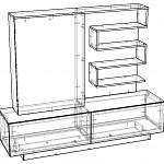 Схема сборки Мебельная стенка ВТ 10-05 BMS