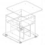 Чертеж Стол журнальный Милли 2 BMS