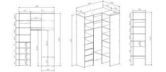 Гардеробная угловая Страйп 2 (1400х2100х1000)
