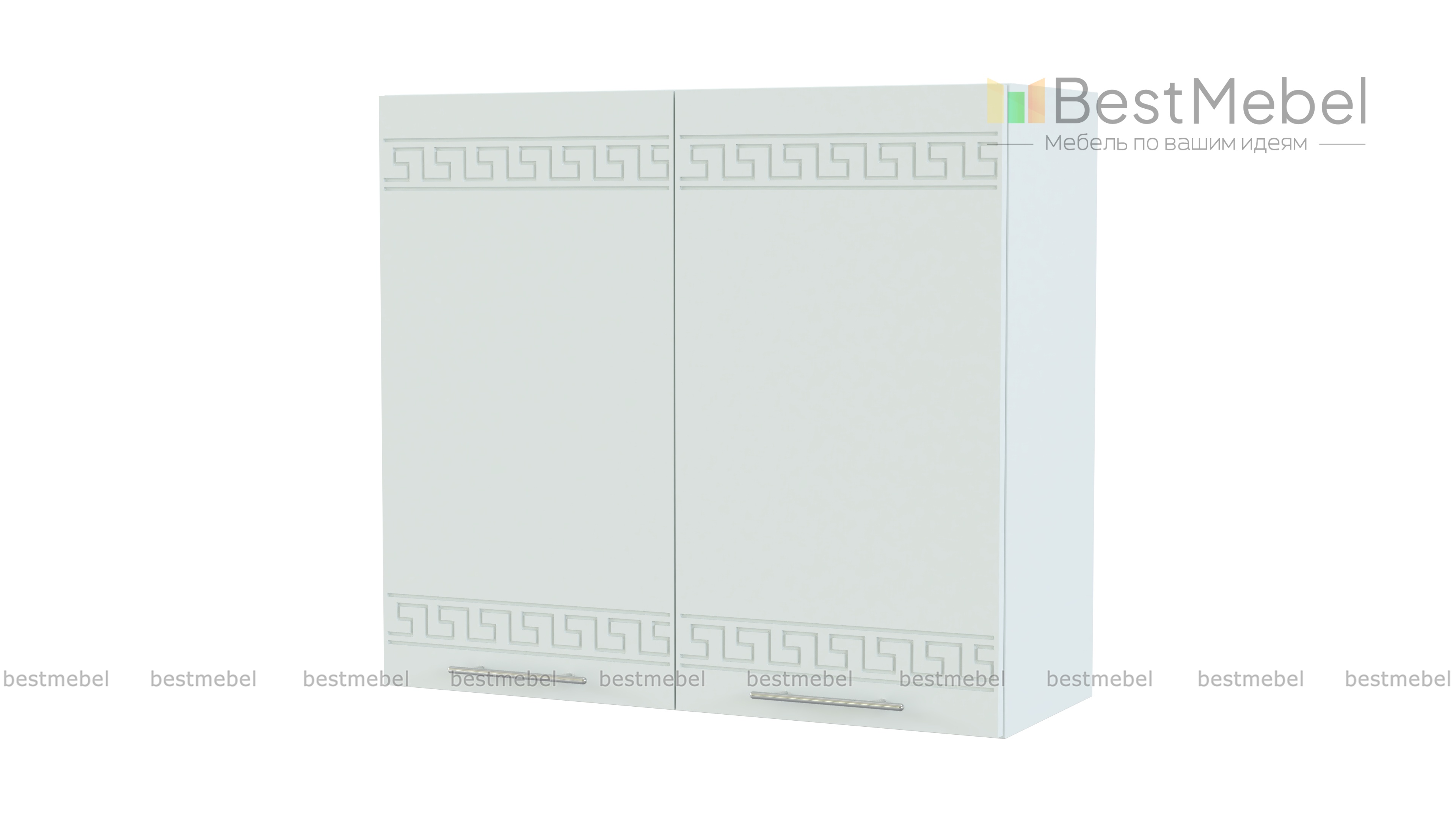 Шкаф навесной 2 двери Греция BMS