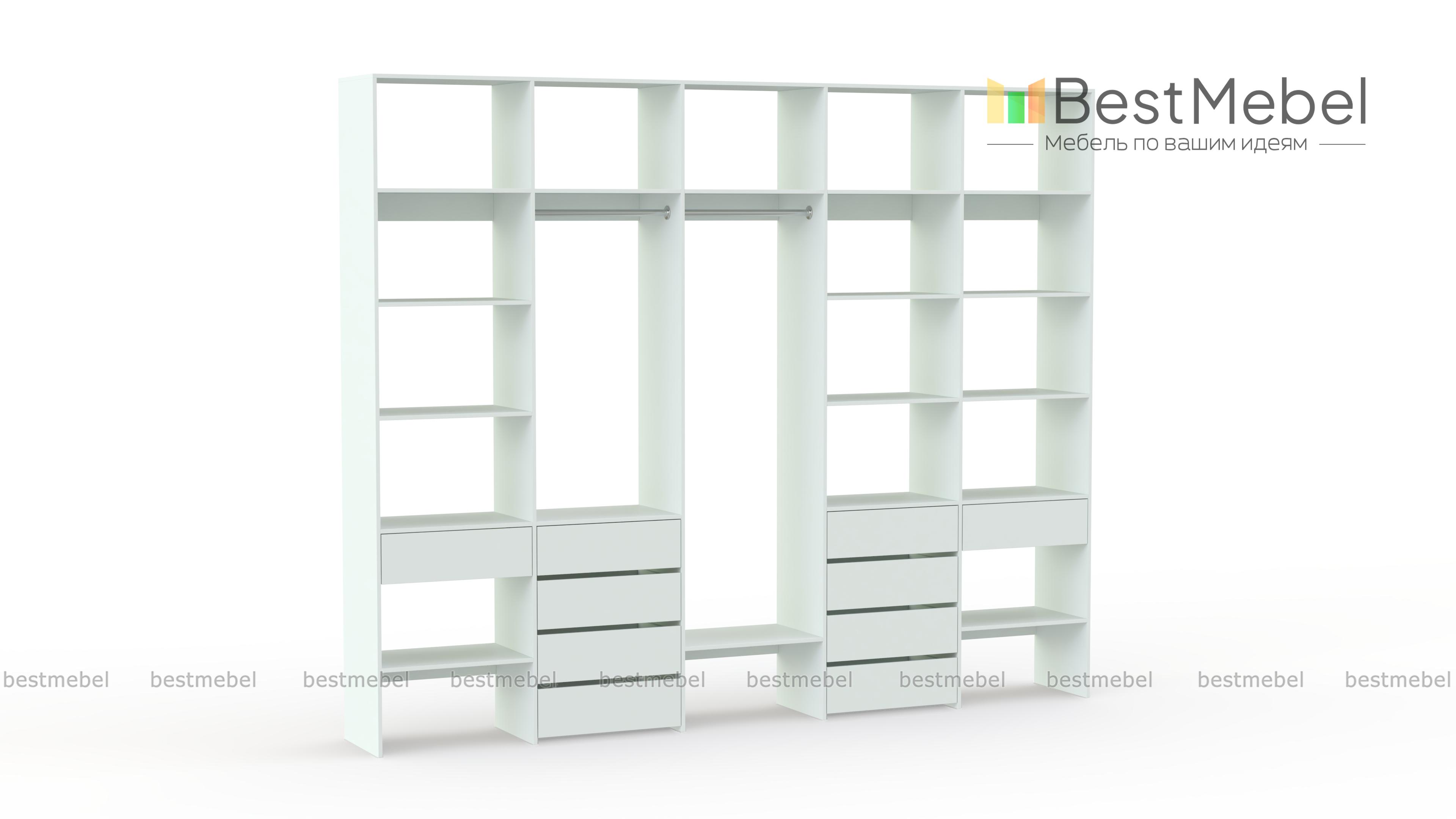 Стеллаж для одежды Мирта 71 BMS - Фото