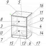 Схема сборки Прикроватная тумба Фантазия BMS