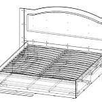 Схема сборки Кровать с мягкой спинкой Европа-7 BMS
