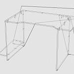 Чертеж Геймерский стол Кинг-8 BMS
