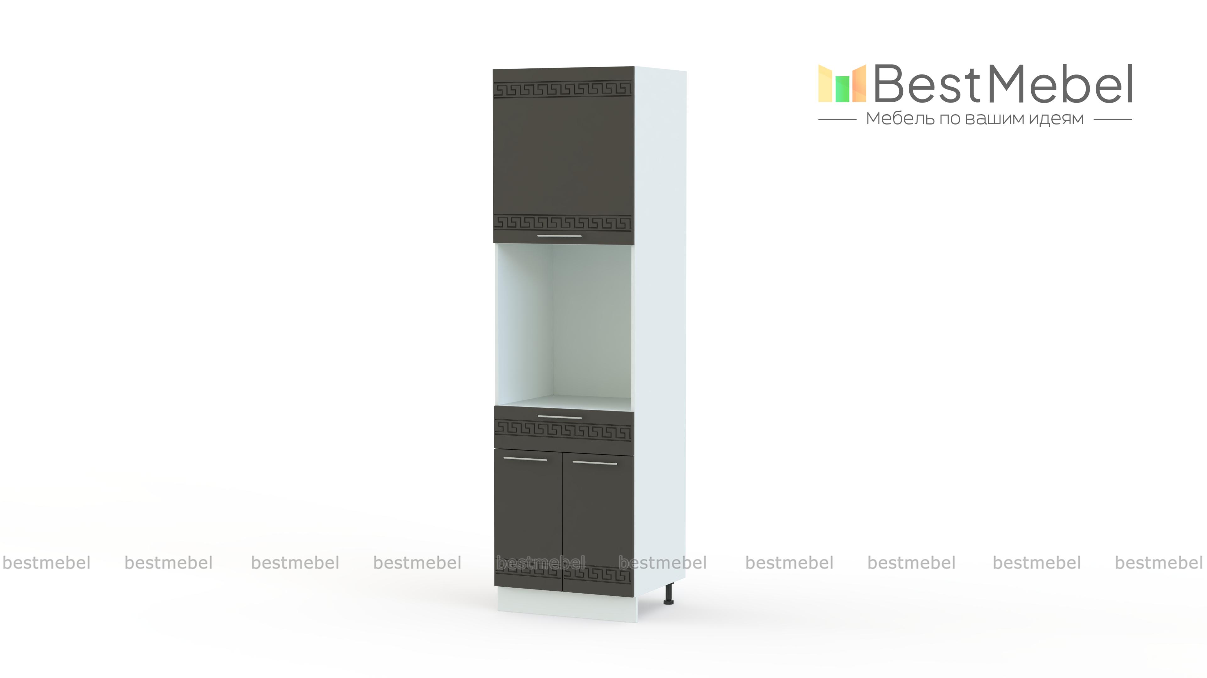 Шкаф-пенал с нишей 1 ящик  Греция BMS - Фото