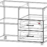 Схема сборки Тумба приставная Флокс 1 BMS