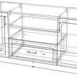 Чертеж Тумба под ТВ Соло 010 BMS