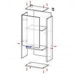 Схема сборки Шкаф в ванную Лора 4 BMS