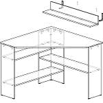 Чертеж Стол компьютерный с полками Корнер 2 BMS